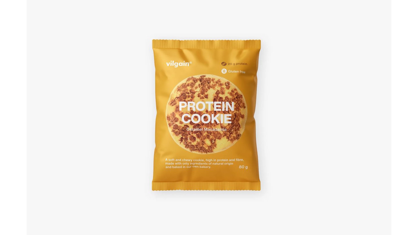 Protein Cookie - karamel s makadamovým oříškem 