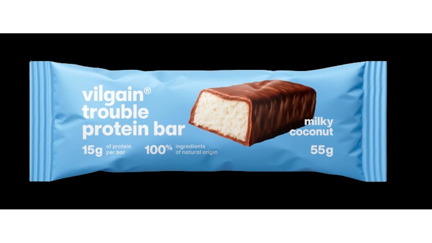 Vilgain Trouble Protein Bar Kokos s mléčnou čokoládou 55 g