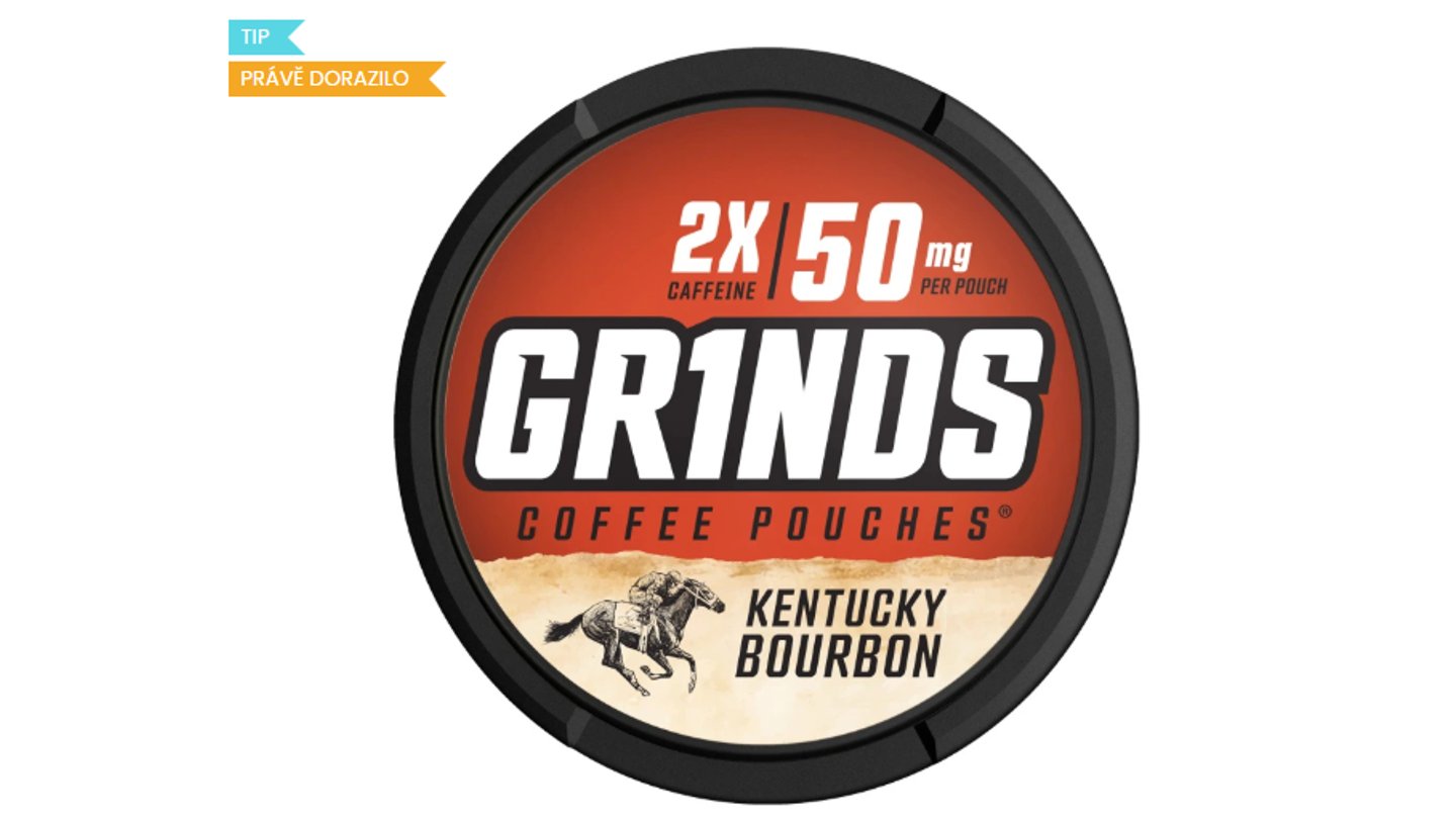 GRINDS 50mg KENTUCKY BOURBON Okouzlující příchuť amerického bourbonu