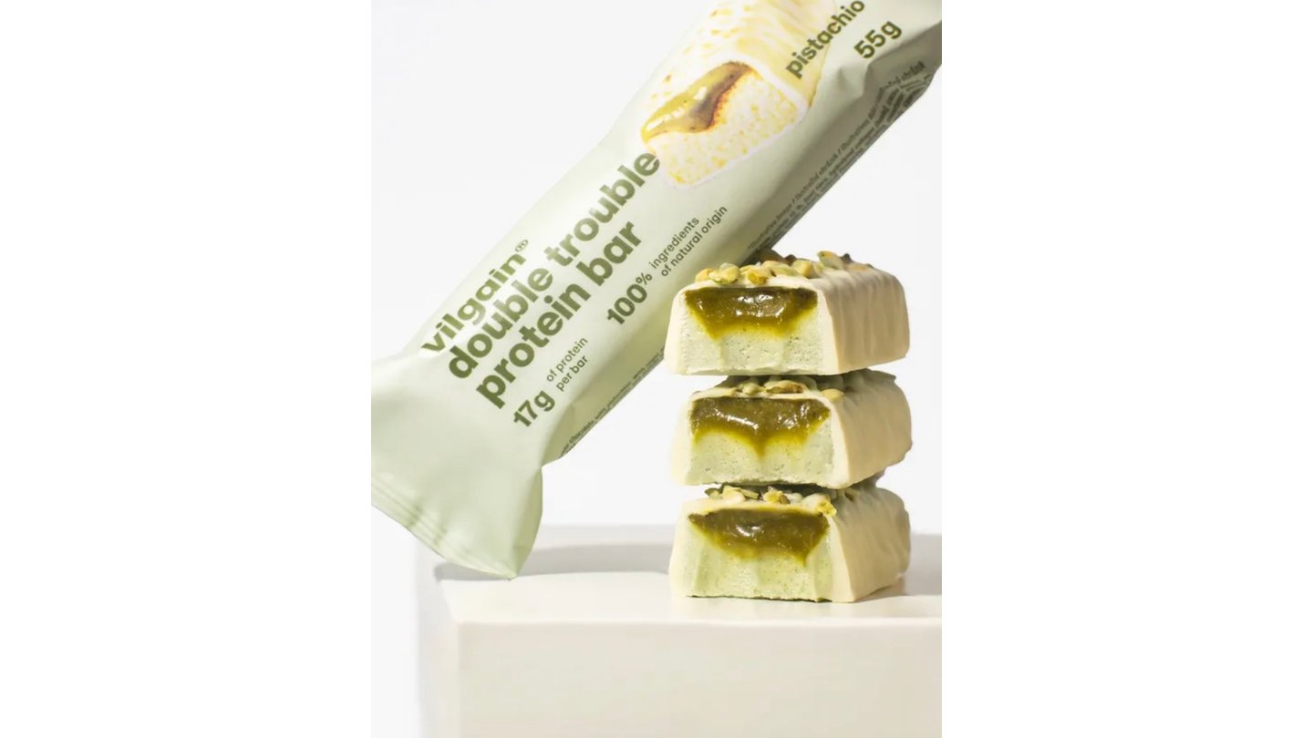 Vilgain Double Trouble Protein Bar Pistácie 55g