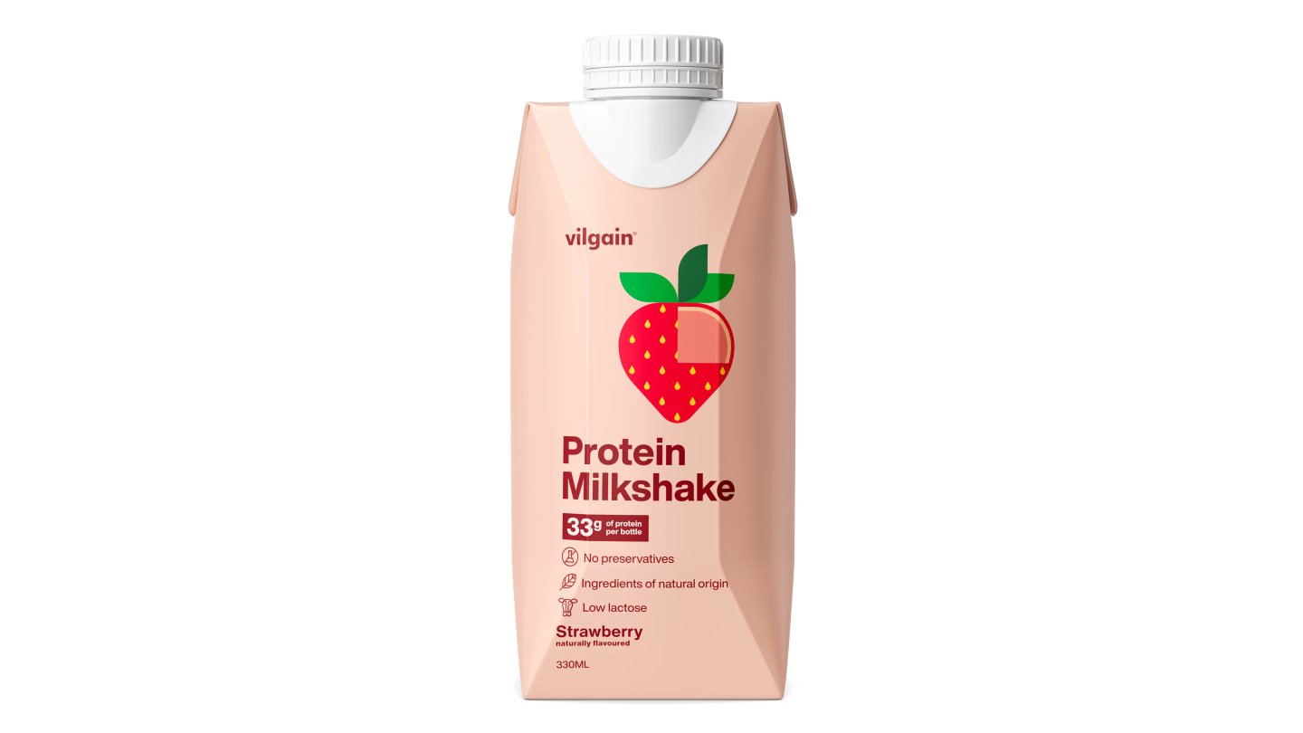 Vilgain Protein Milkshake - Jahoda 330ml