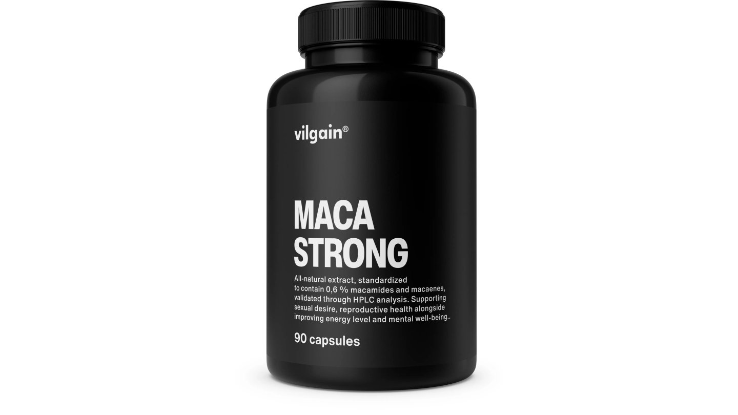 Maca Strong ⁠–⁠ silný přírodní extrakt, podporuje fyzické a duševní zdraví, vytrvalost, vitalitu a sexualitu