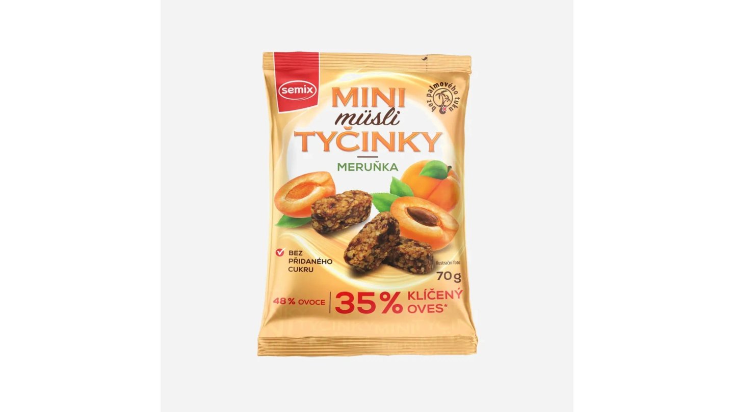 Mini müsli tyčinky Meruňka