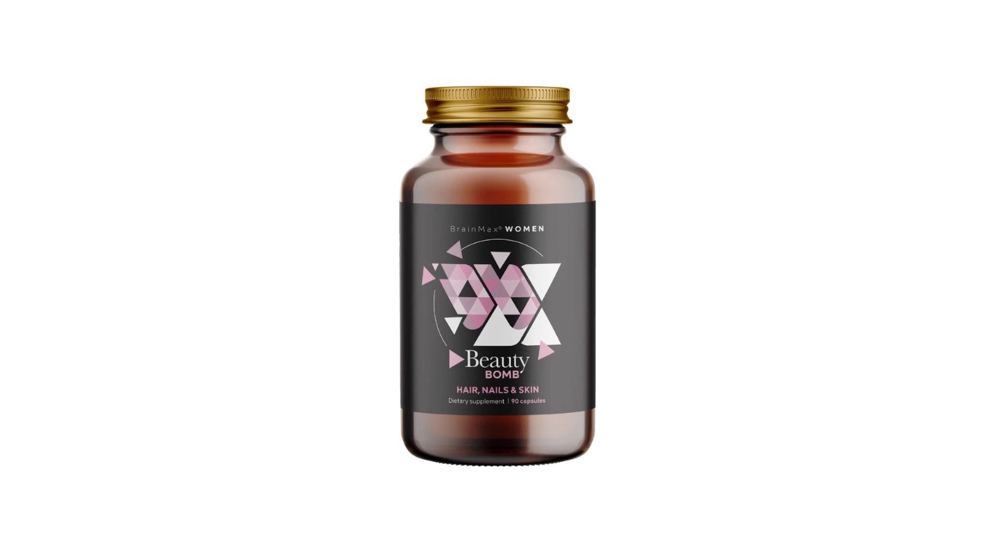 BrainMax Women Beauty Bomb®, vlasy, nehty, pleť, 90 rostlinných kapslí