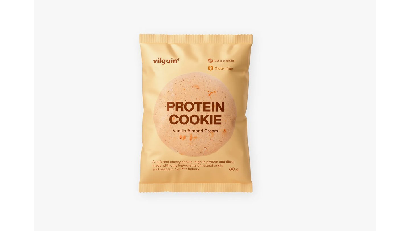 Protein Cookie - vanilkový krém s mandlemi