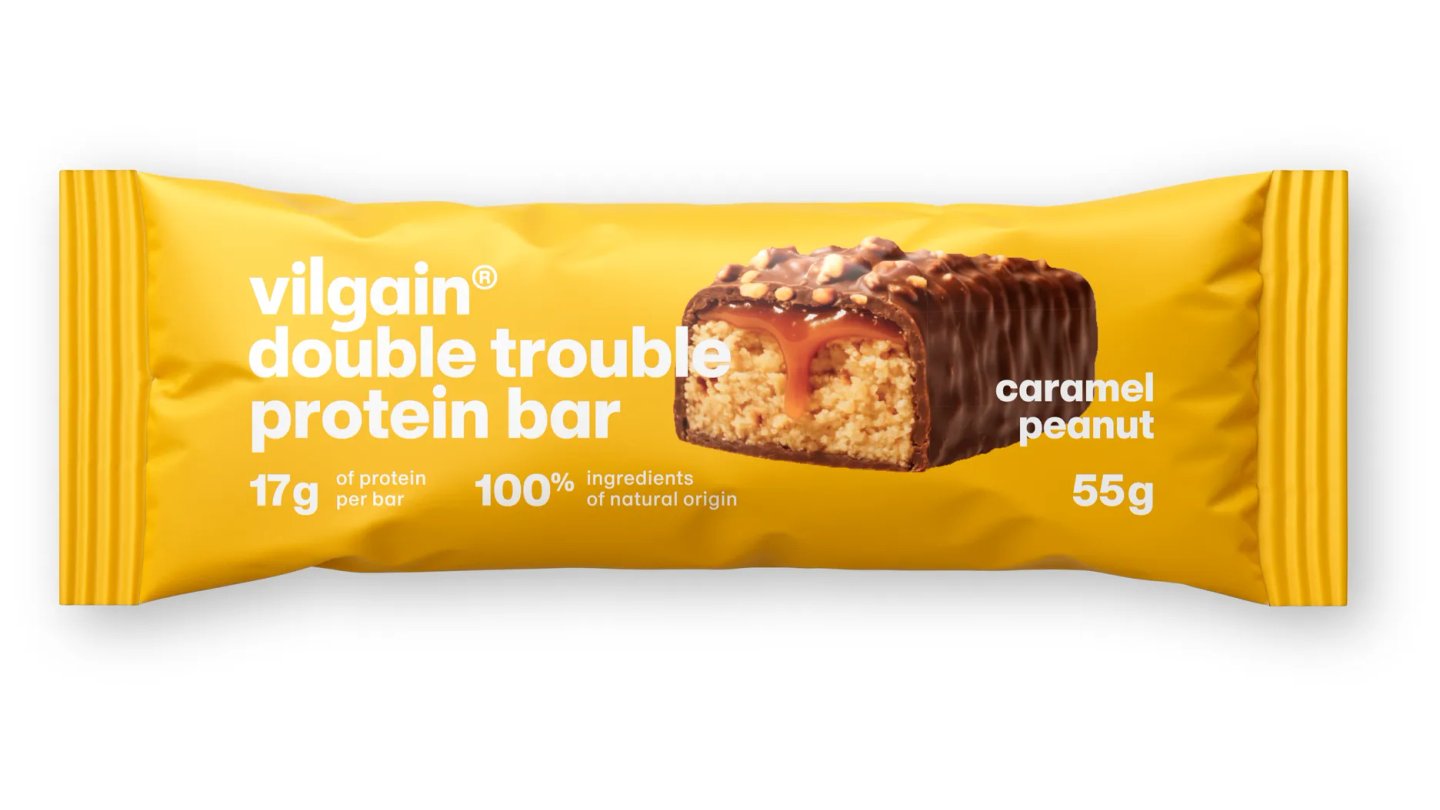 Vilgain Double Trouble arašídy se slaným karamelem 55g