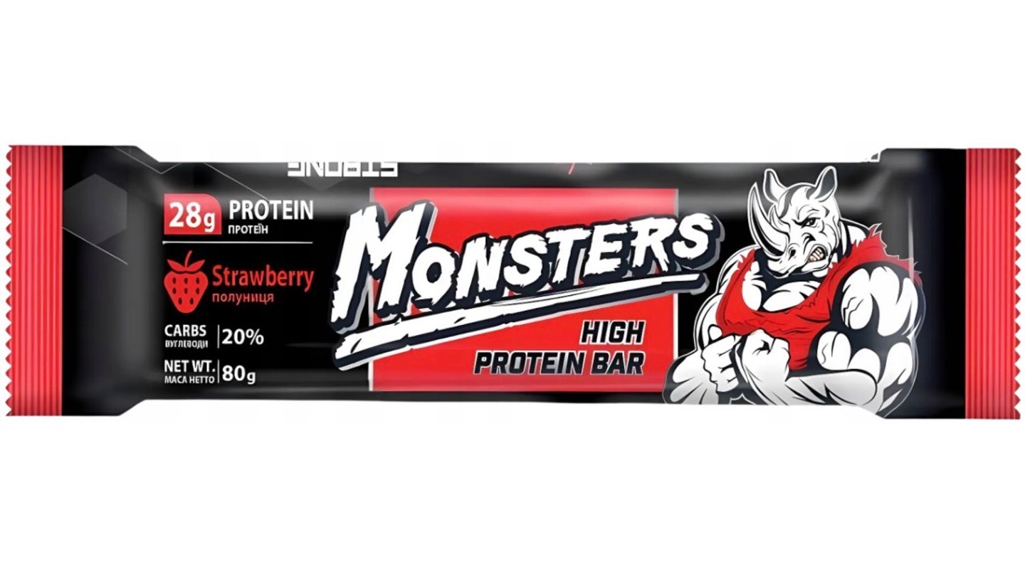 Monsters Protein Bar Strawberry
