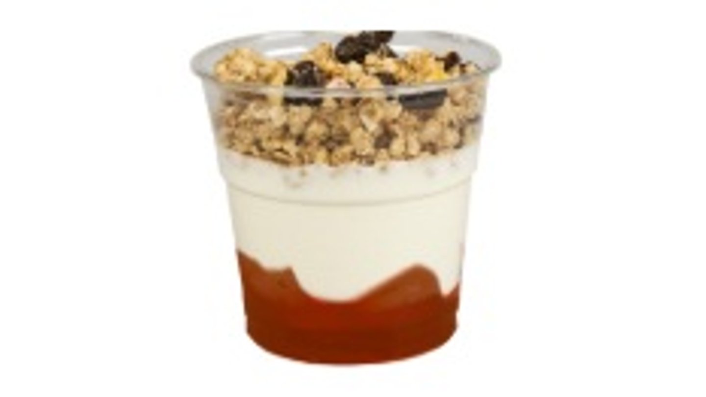 Jogurt s müsli karamelový