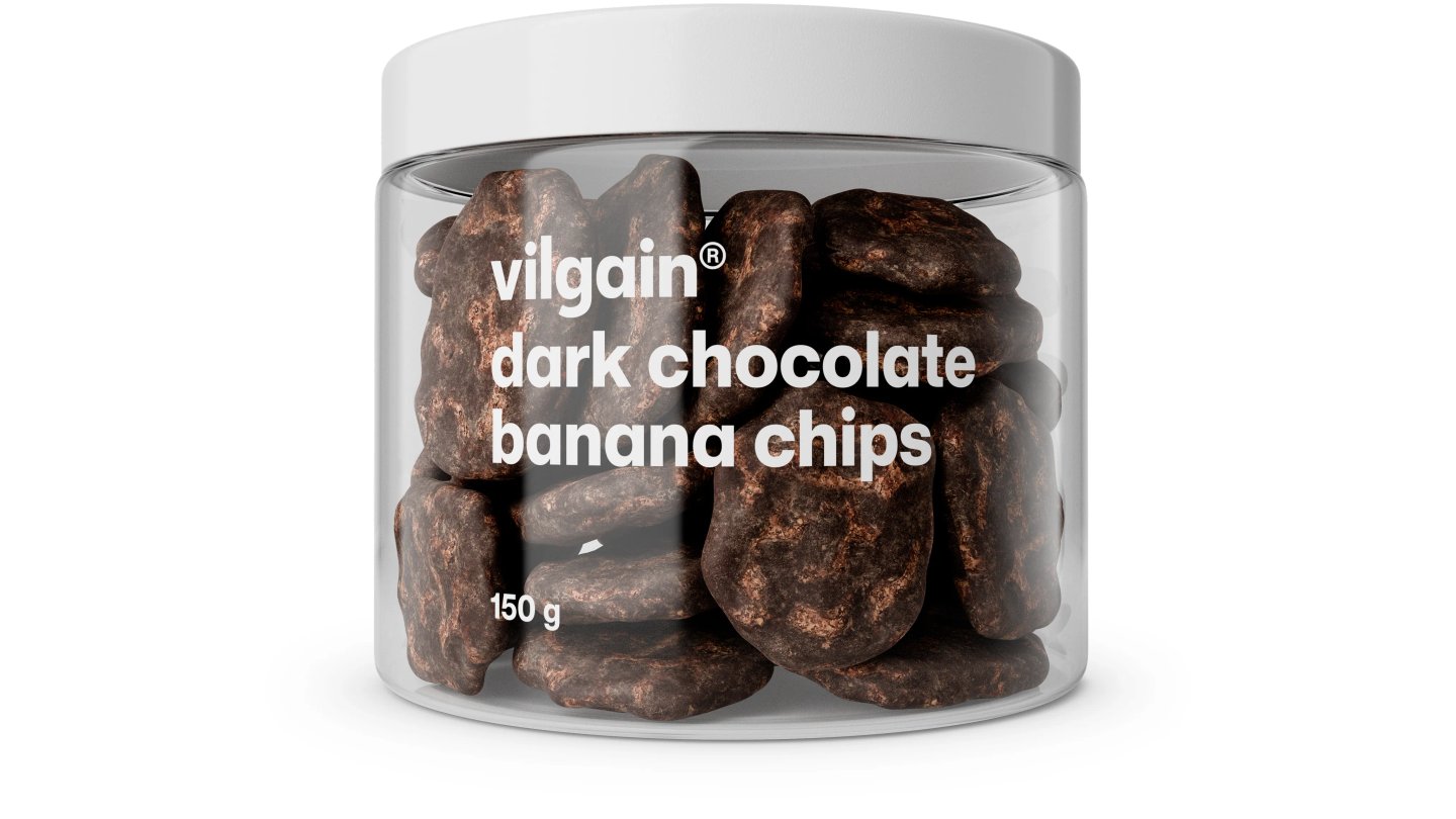 Banánové plátky v hořké čokoládě