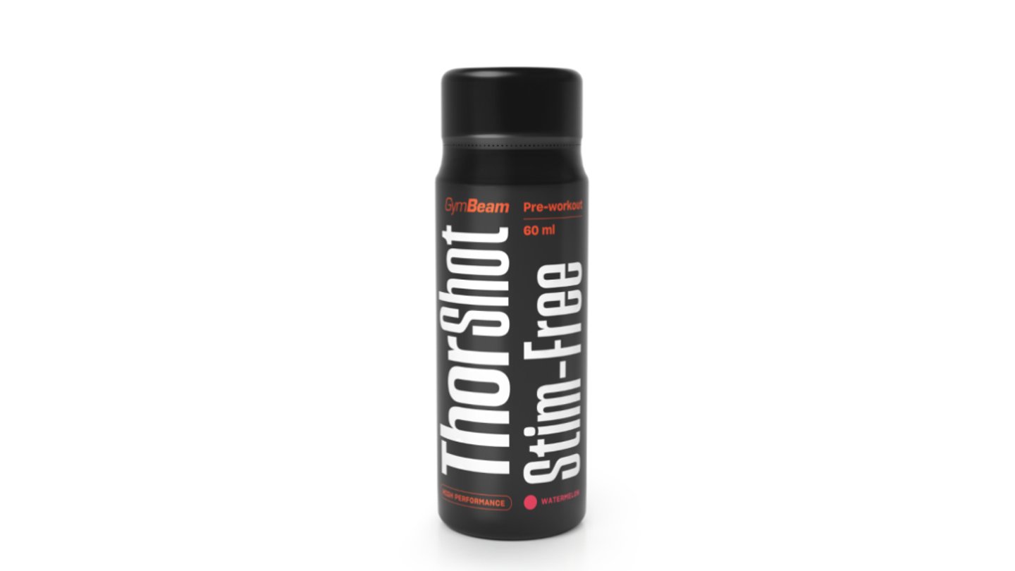 Thor Stim-free shot - GymBeam - vodní meloun - 60 ml