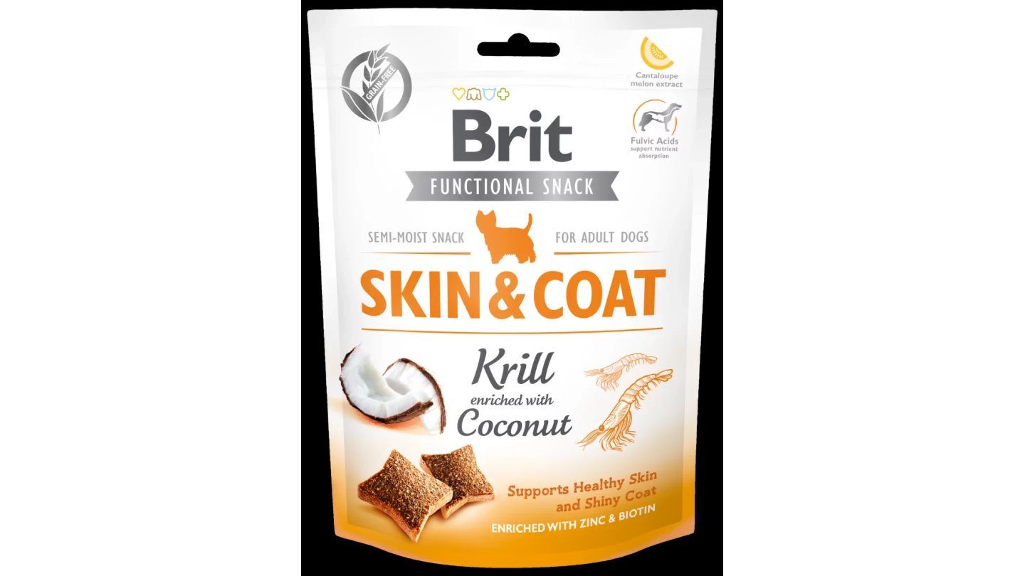 Brit Snack Skin&Coat Krill 150g