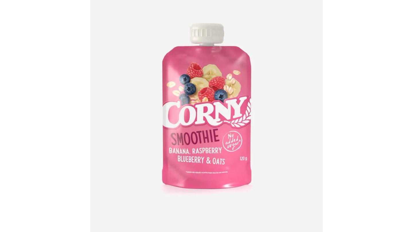 Corny smoothie malina+borůvka+banán 120g