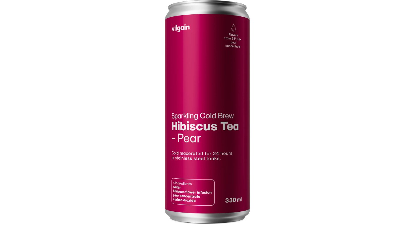 Cold Brew ibiškový čaj ⁠–⁠ Hruška