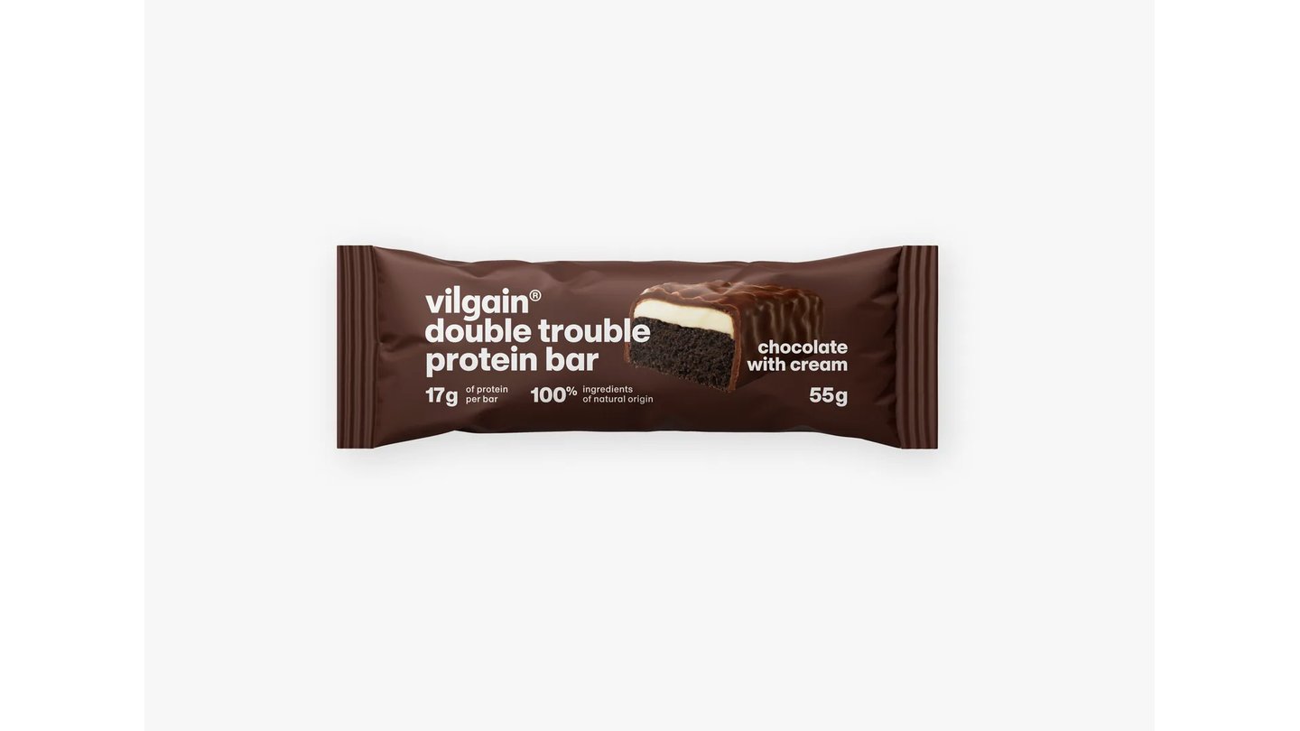 Double Trouble Protein Bar - Dvojitá čokoláda s krémem