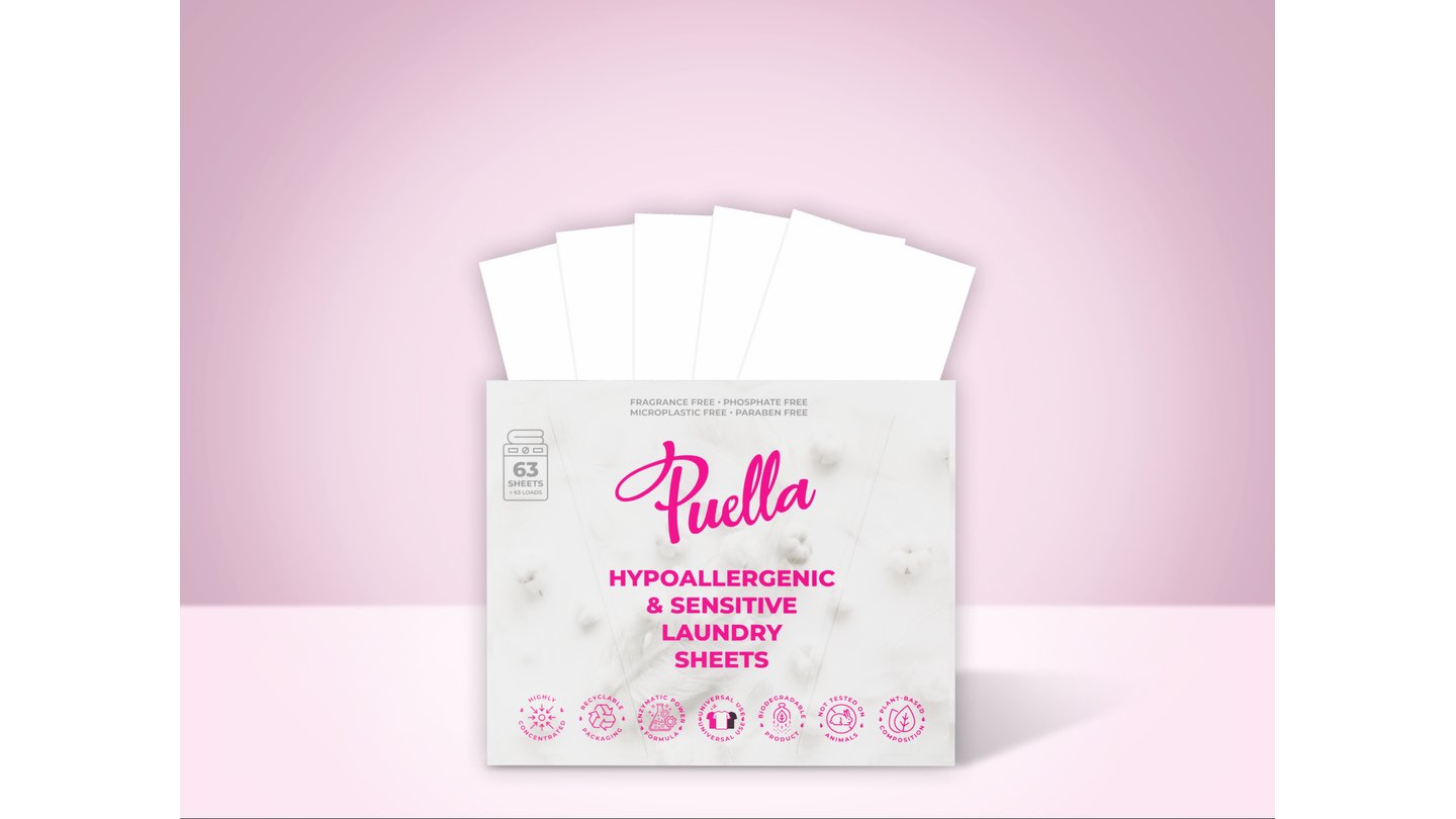 Puella pásiky na pranie Sensitive: 63 praní/ 63 ks