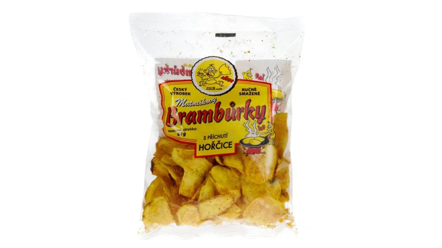 Matouškovy brambůrky s příchutí hořčice 80 g