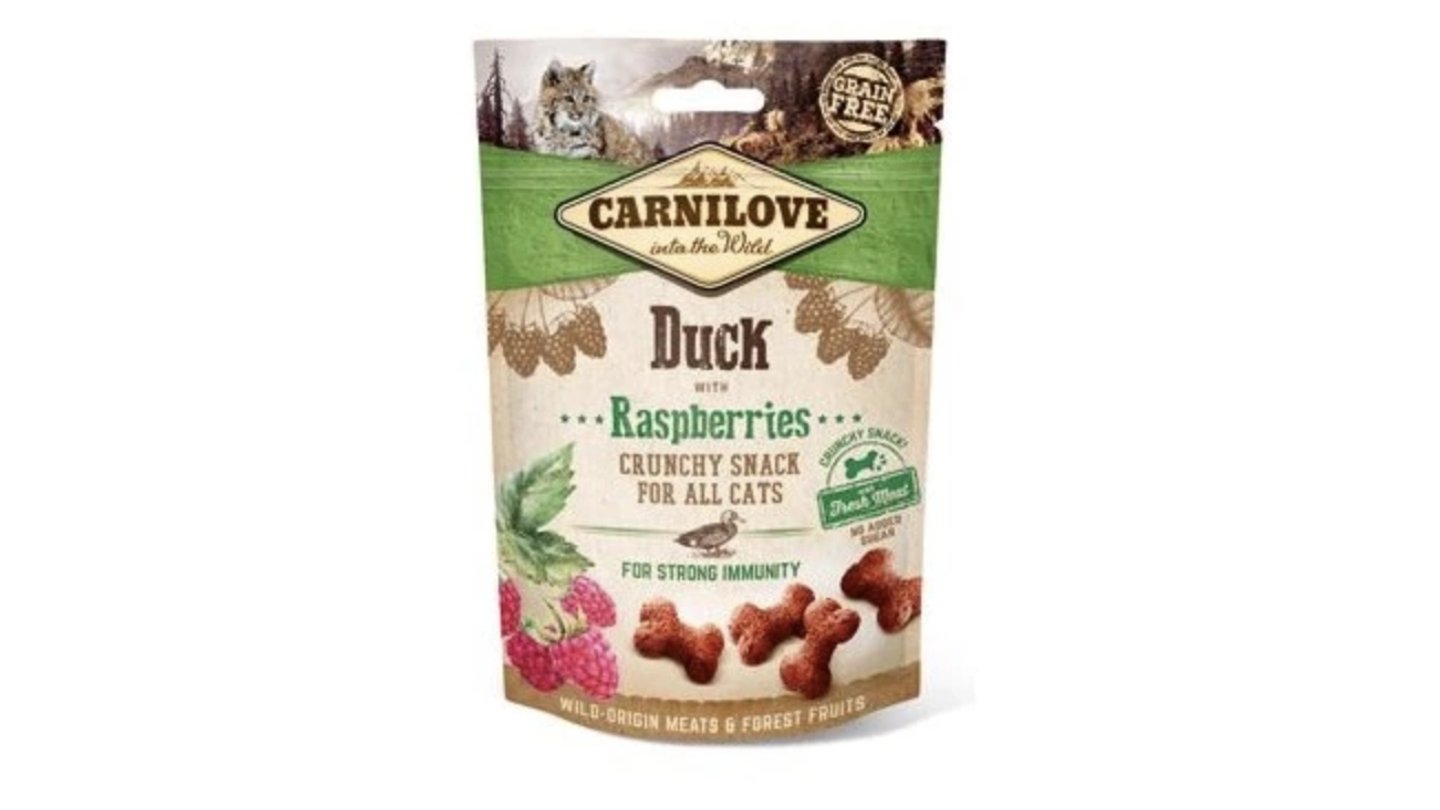 Carnilove Cat Crunchy Snack Duck&Raspberries 50g