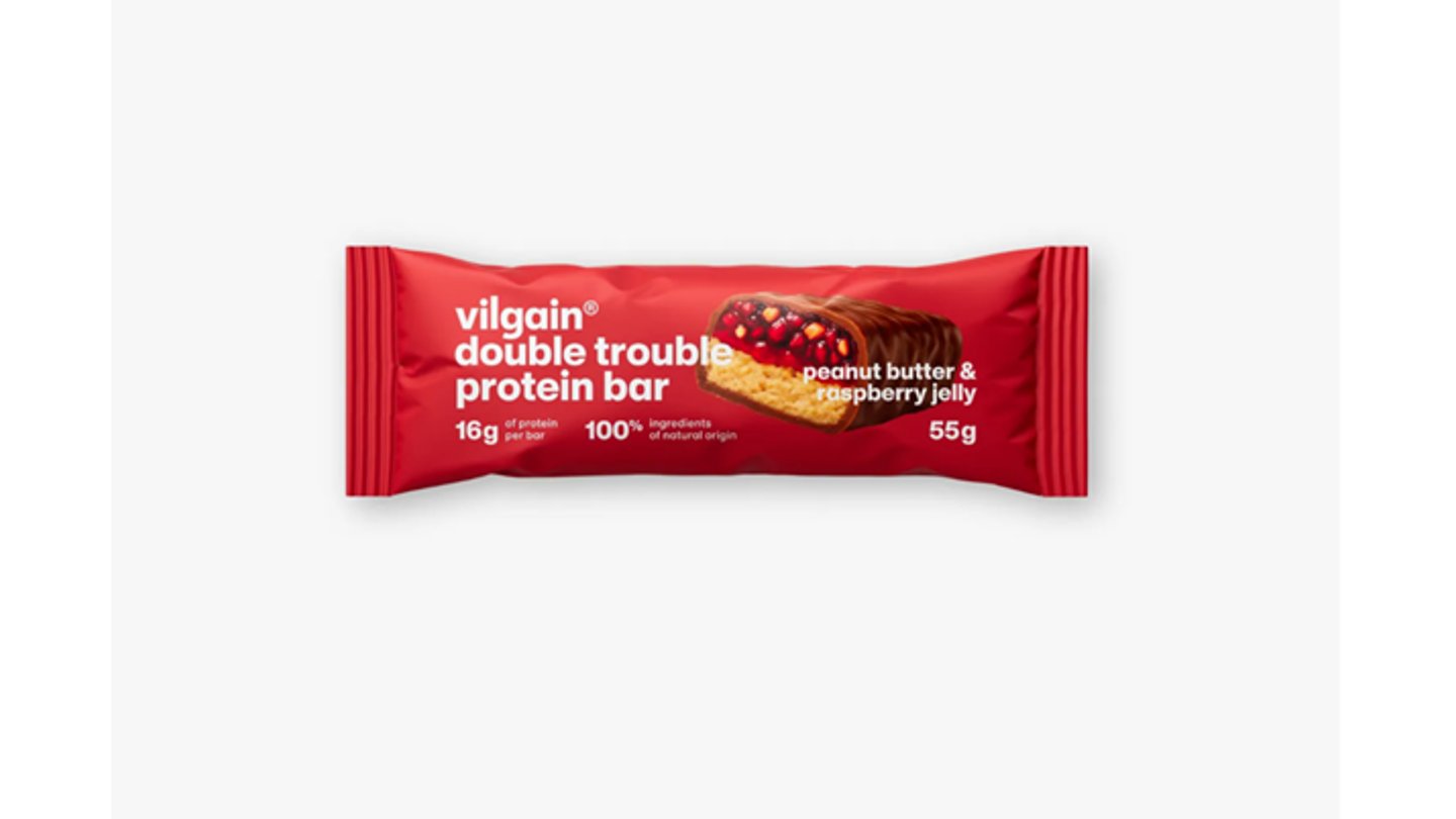 Double Trouble Protein Bar ⁠–arašídové máslo & malinový džem
