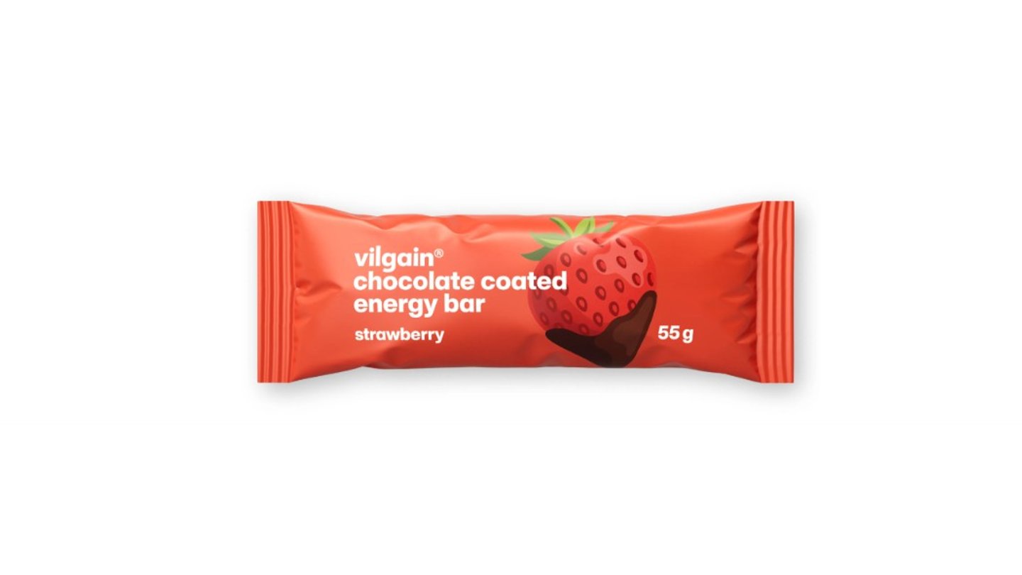 Vilgain Energy Bar - Jahoda zalitá čokoládou 