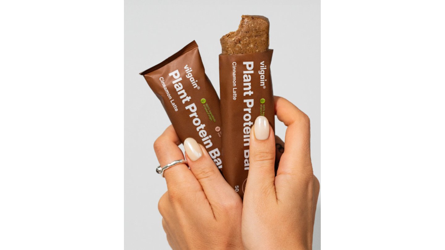 VEGAN Plant protein bar - skořicové latte 50g