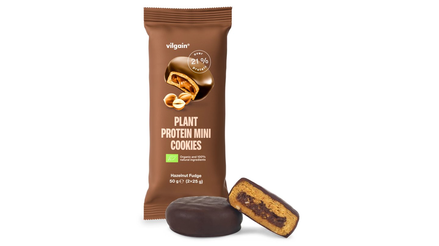 Vilgain Plant Protein Cookies lískooříškový fondán