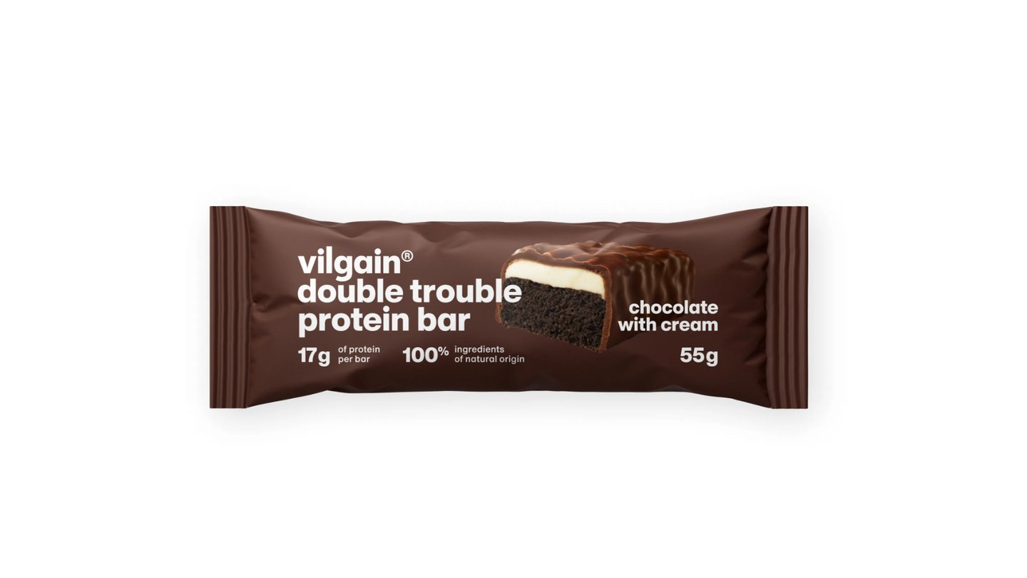Double Trouble Protein Bar - Dvojitá čokoláda s krémem