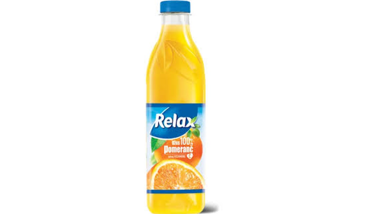 Relax Pomranč  100% džus 0,3l