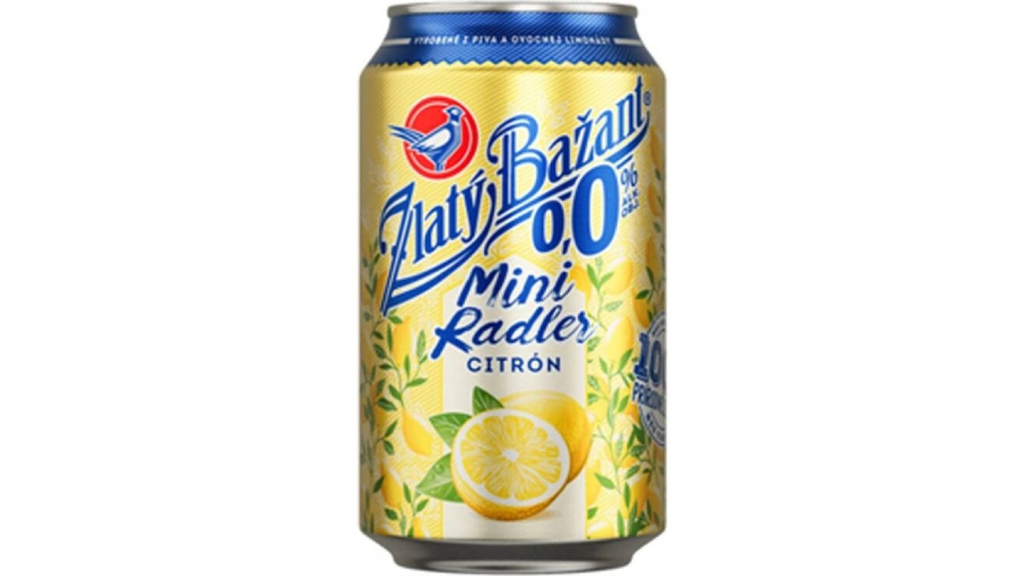 Zlatý Bažant Radler 0,0% 0,33l