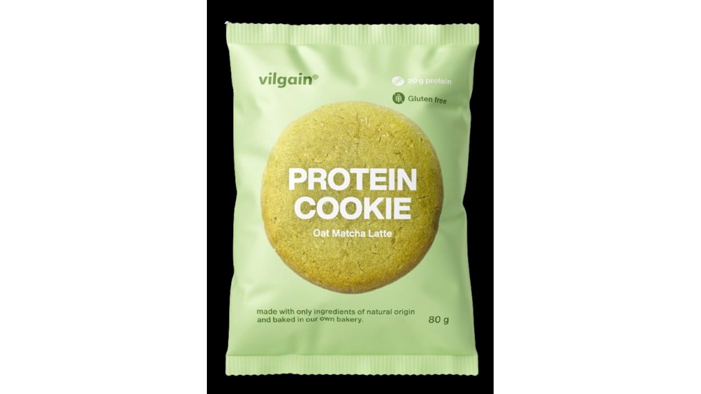 Vilgain Protein Cookie matcha laté s ovesnými vločkami 80 g