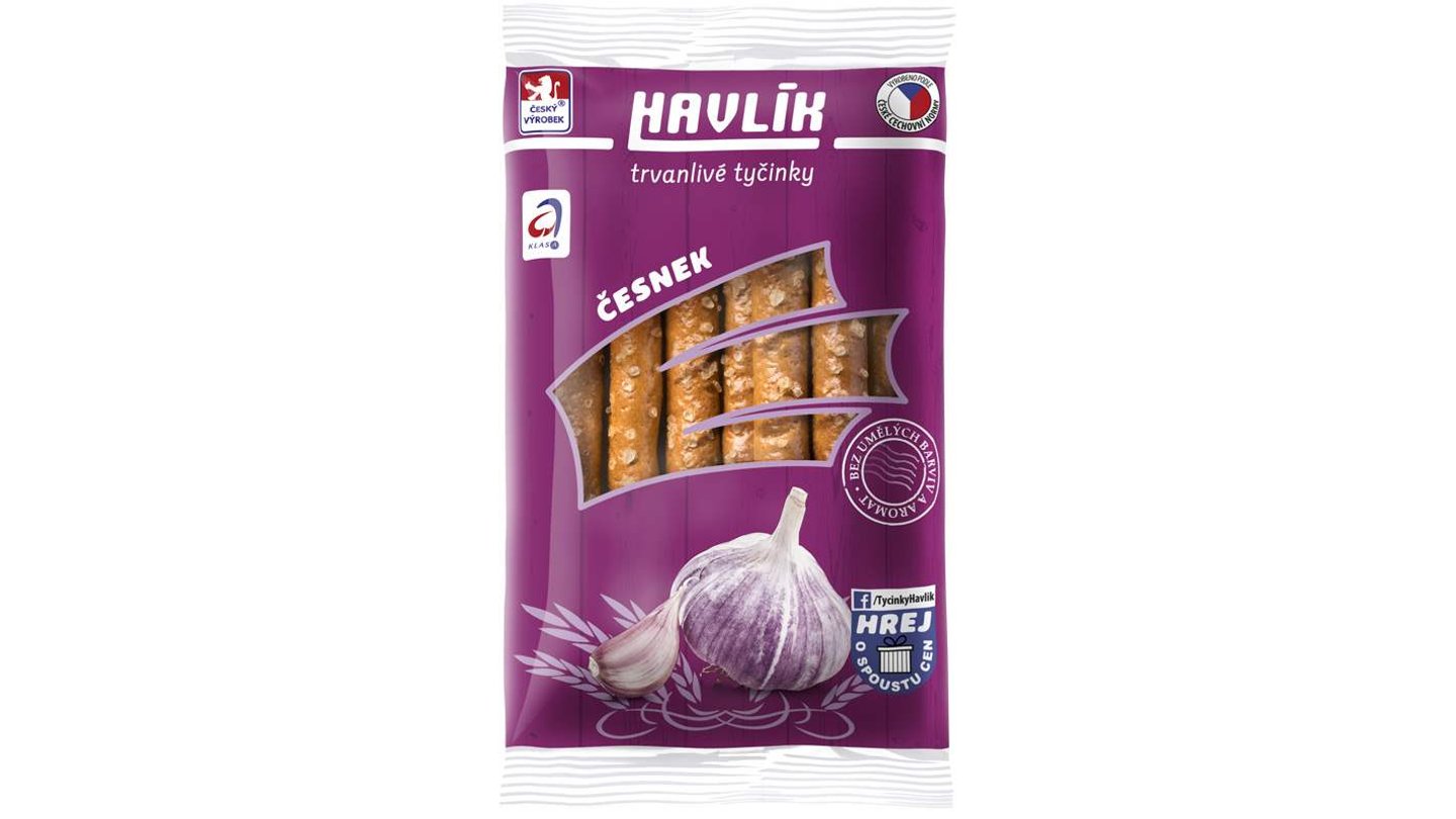 Tyčinky 90g Česnek Havlík