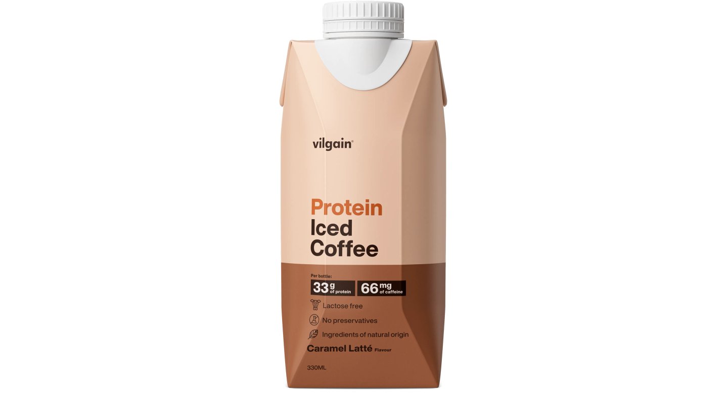 Vilgain Protein Iced Coffee karamelové latté 330 ml