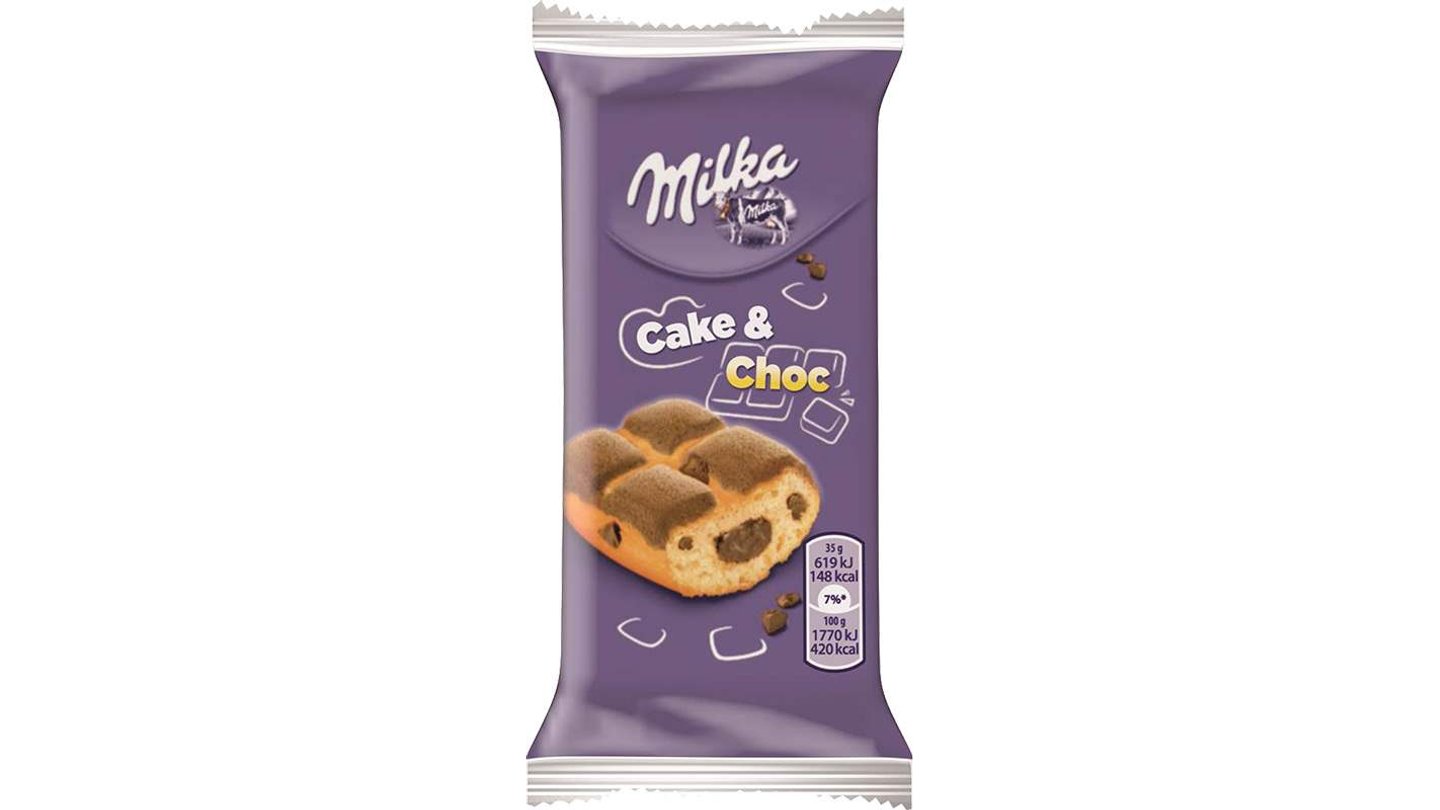 Milka Cake&Choc jemné pečivo s čokoládovou náplní 35g