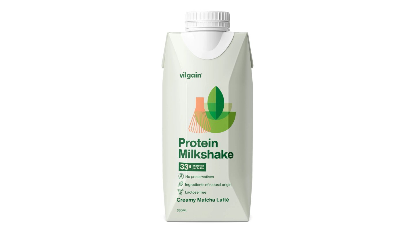 Protein milkshake - Krémové matcha latte
