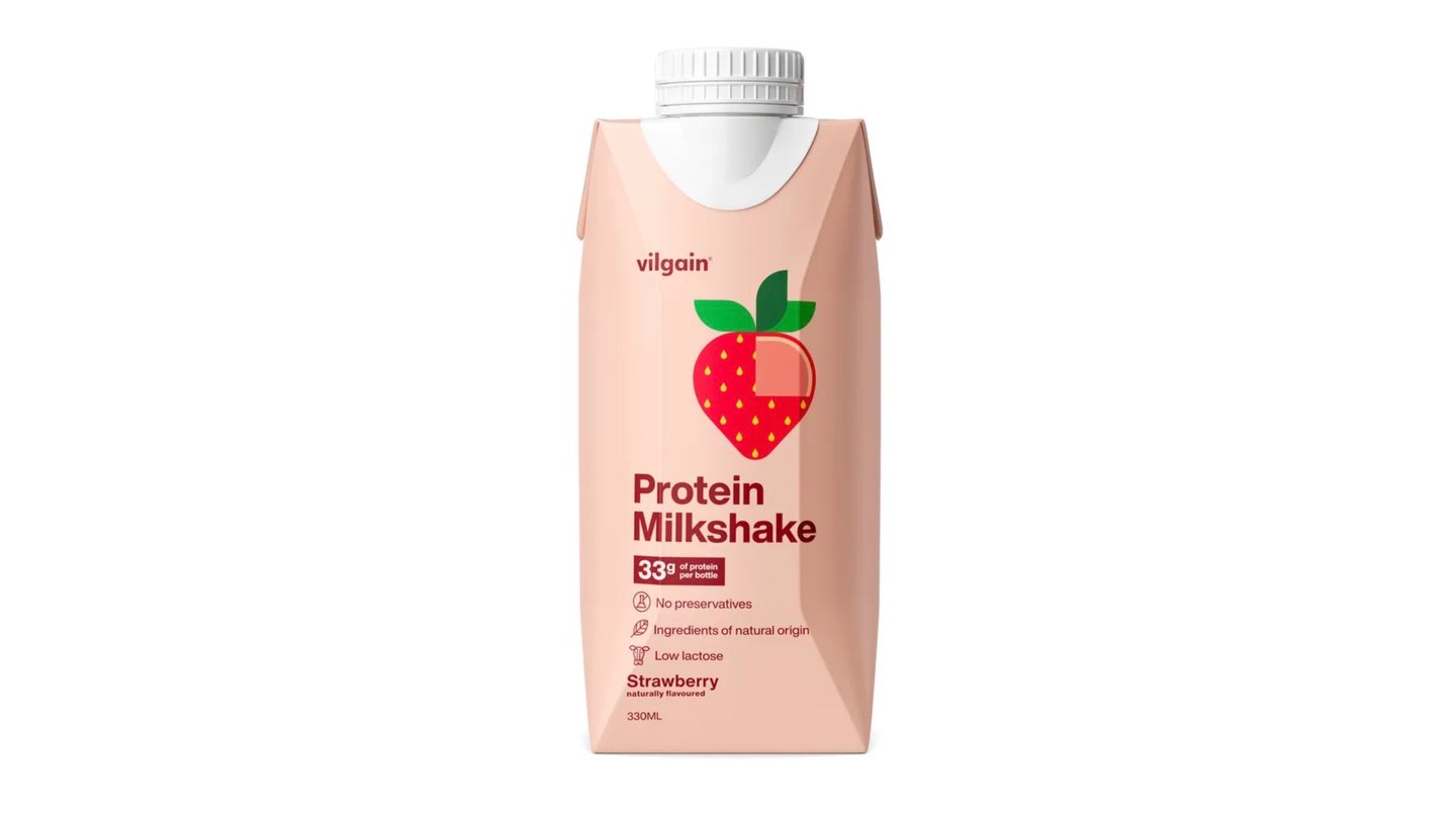 Vilgain Protein Milkshake Strawberry 