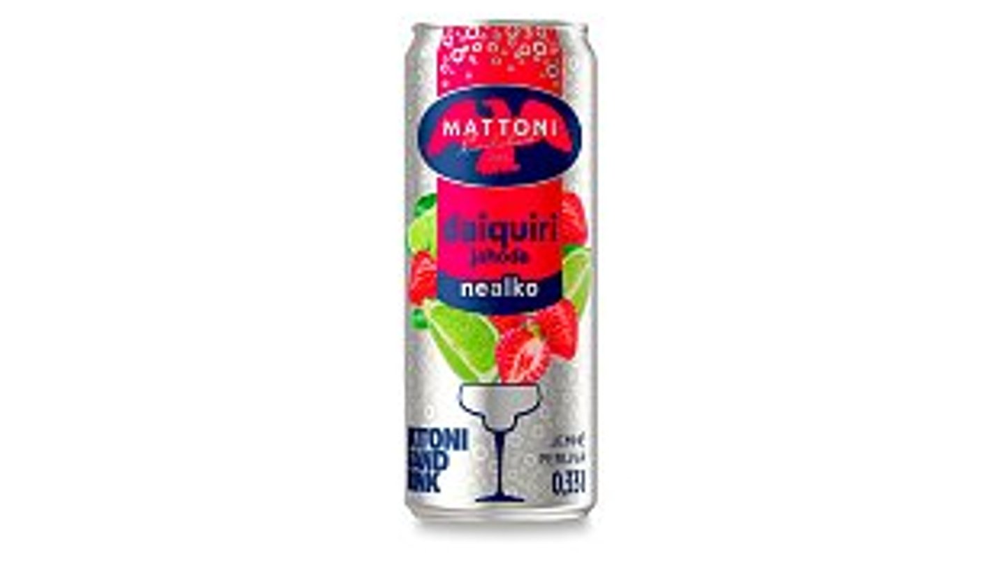 MATTONI DAIQUIRI - NEALKO OCHUCENÁ VODA S PŘÍSCHUTÍ DAIQUIRI 330 ml