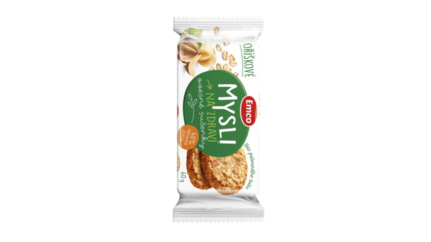 Ovesné sušenky 60 g oříškové