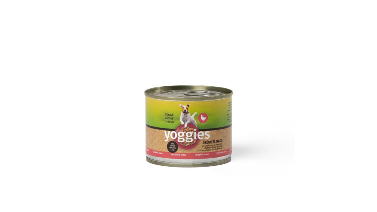 Yoggies - drůbeží konzerva s ovesnými vločkami 200g