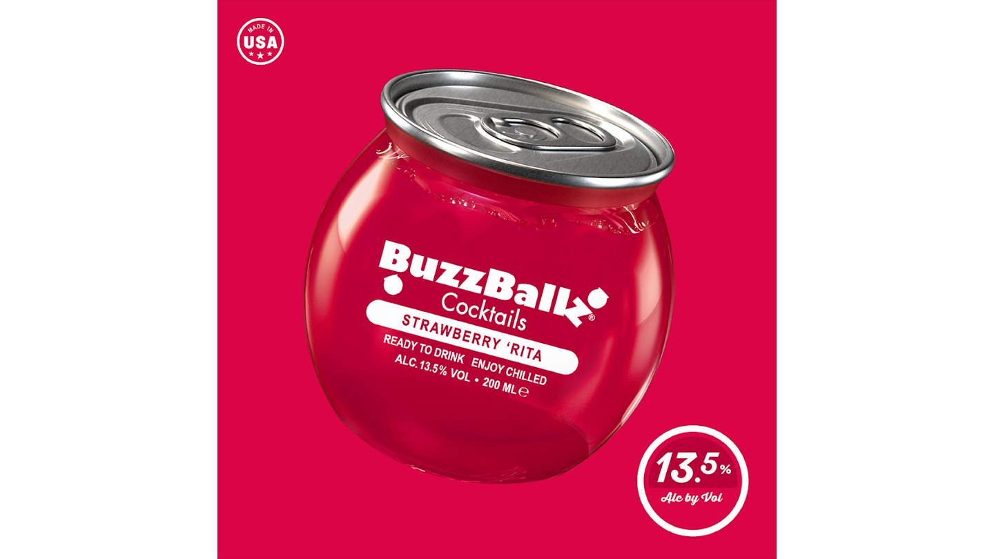 BuzzBallz Coktails Strawberry Rita