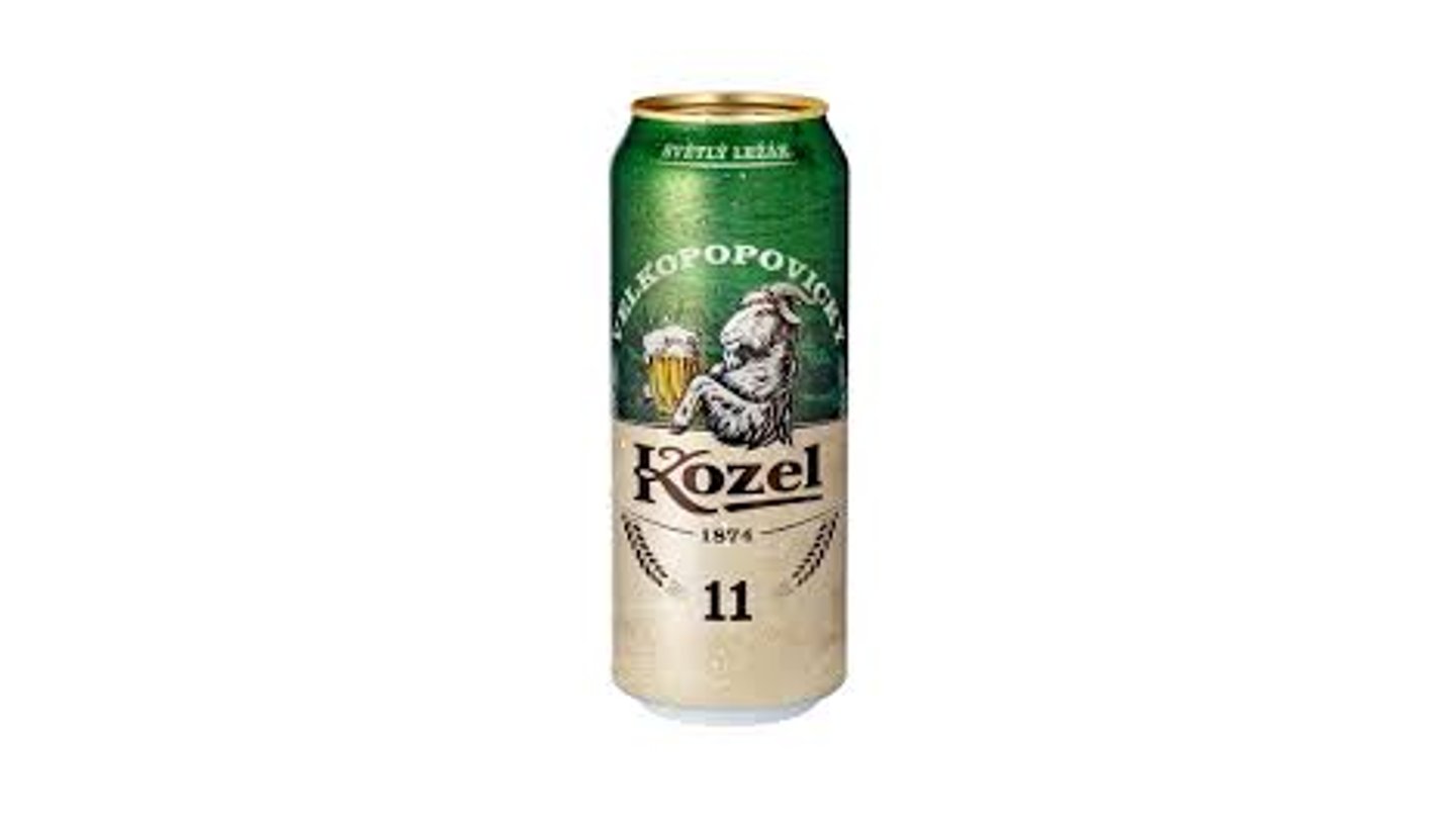 Velkopopovický Kozel 11° pivo světlý ležák