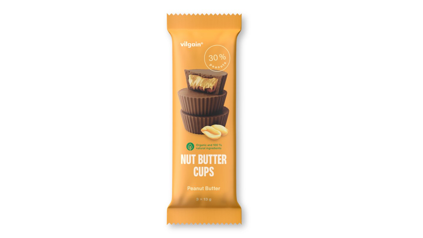 Vilgain Nut Butter Cups BIO - arašídové máslo