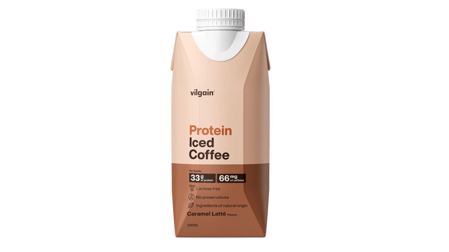 Vilgain Protein Iced Coffee karamelové latté 330 ml