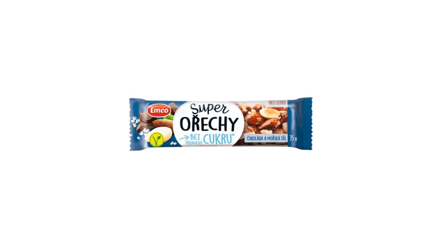 Super Ořechy čokoláda a mořská sůl