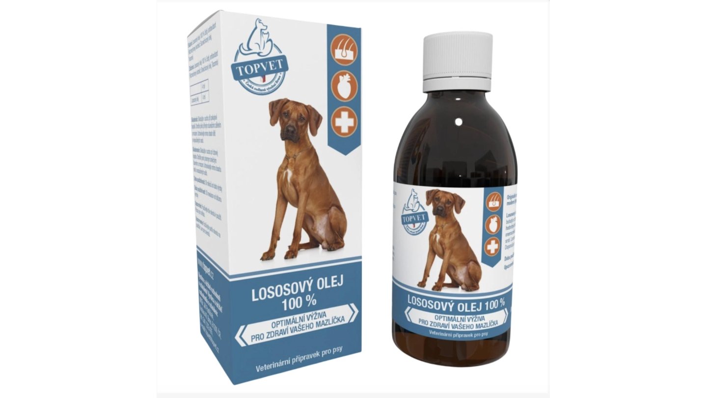 Lososový olej pro psy TOPVET 200ml