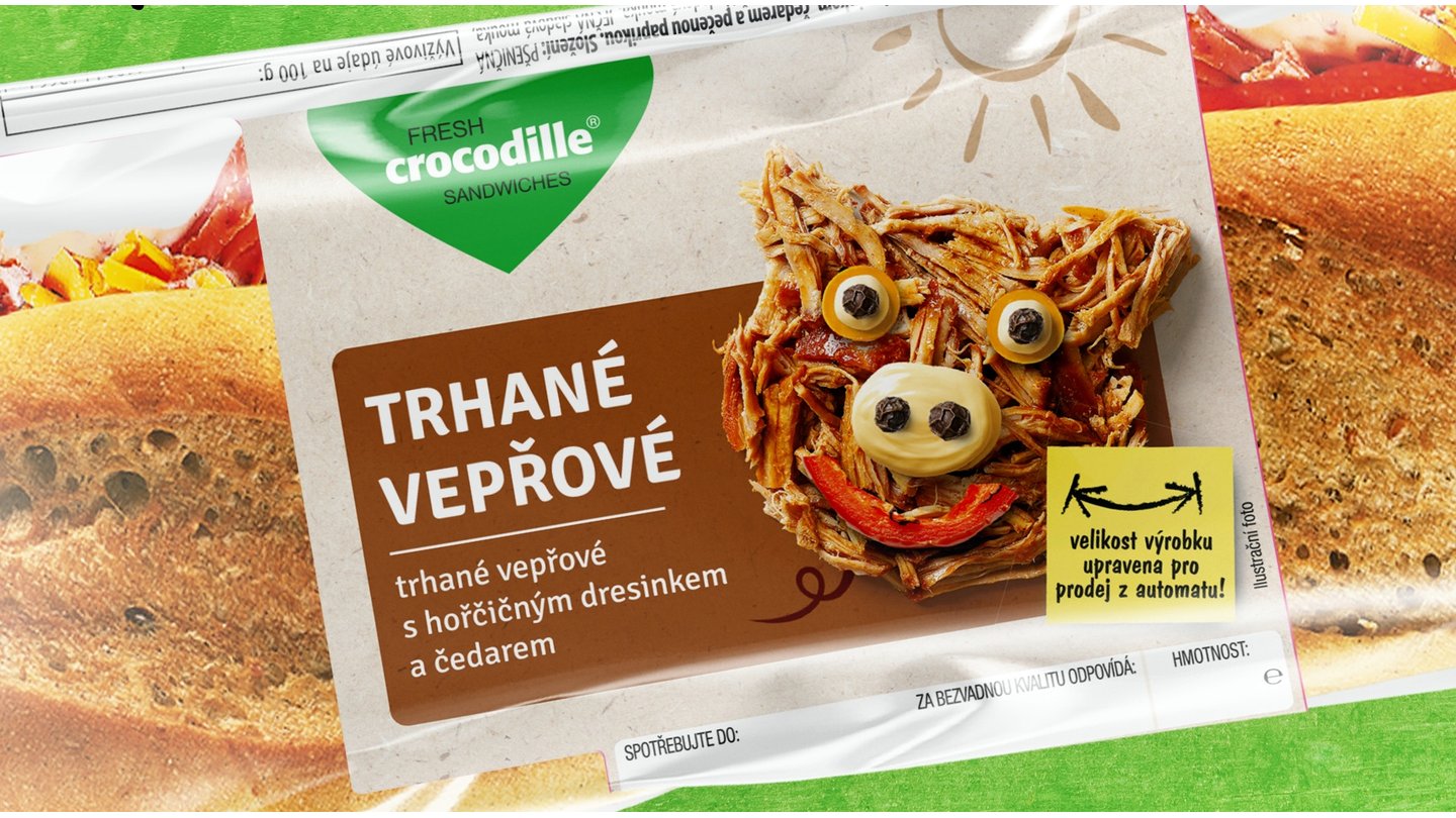 Bageta Trhané vepřové / Pulled Pork, 210g