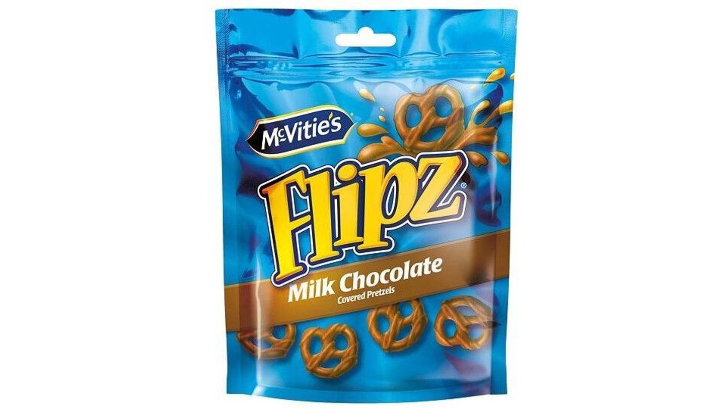 Flipz McVitie's preclíky v mléčné čokoládě 90 g