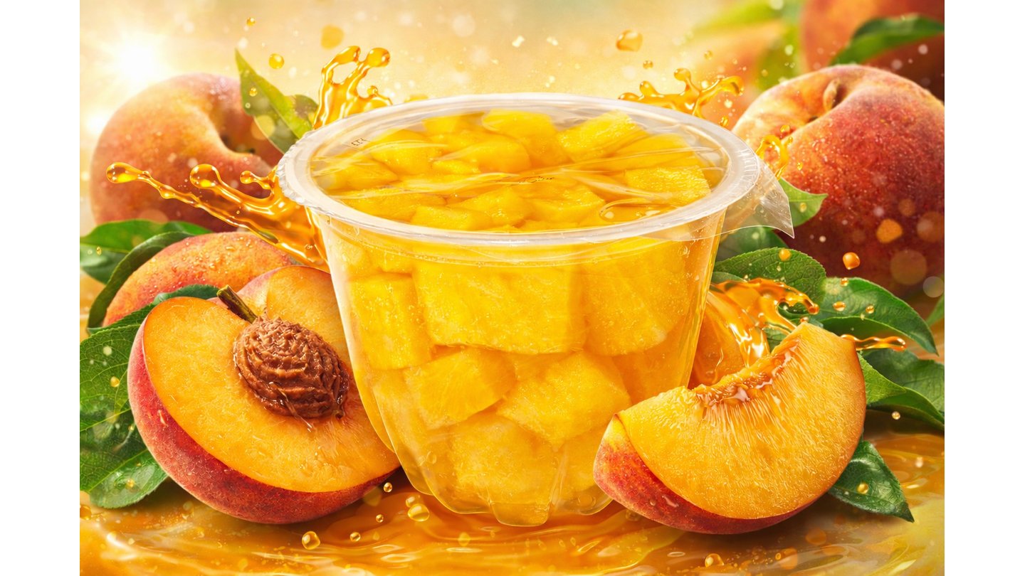 Broskve kostky / Peach dices 120g.