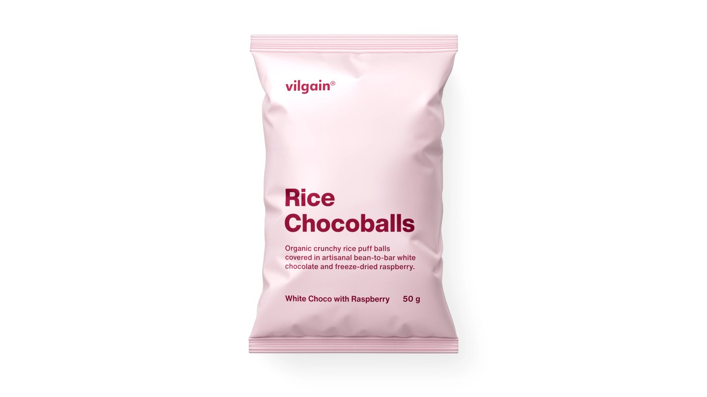 Rice Chocoballs - Malina a Bílá Čokoláda