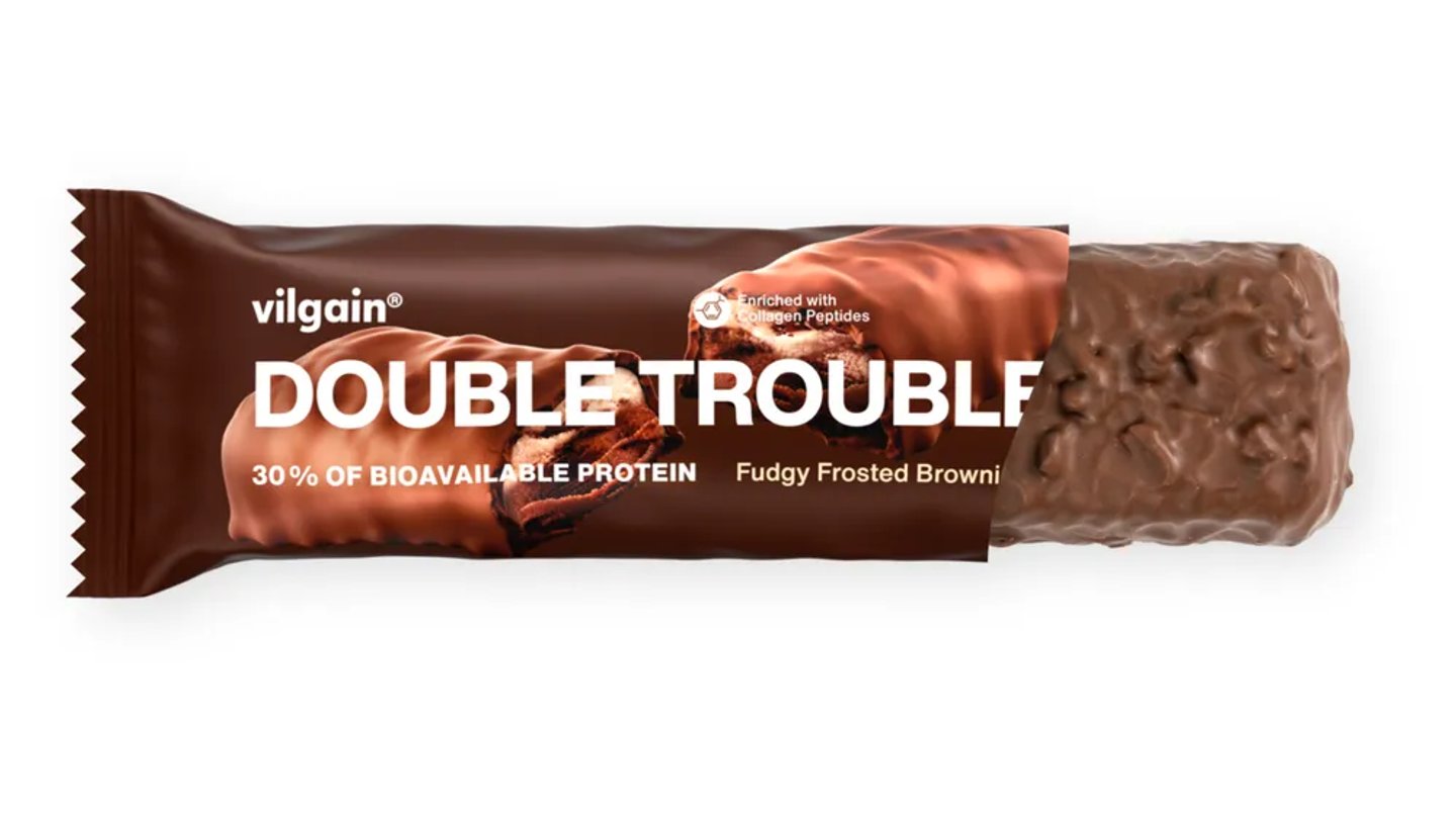 Double Trouble Protein Bar - Dvojitá čokoláda s krémem 