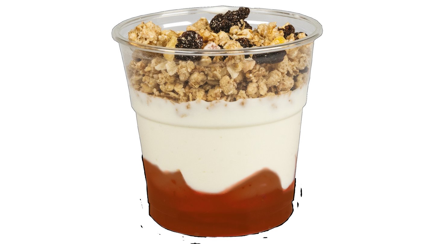 Jogurt s müsli karamelový