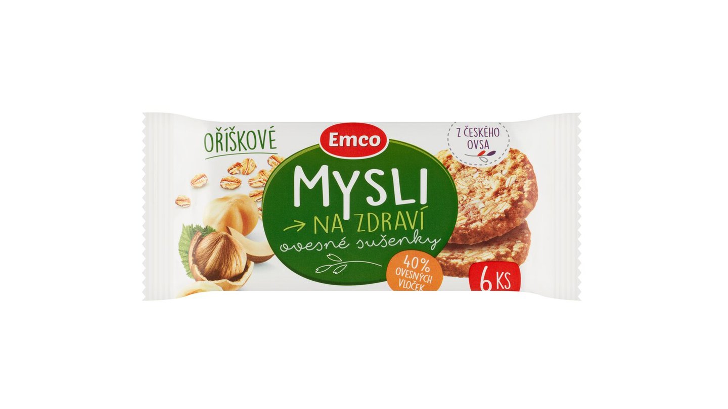 Emco Mysli ovsené orieškové sušienky
